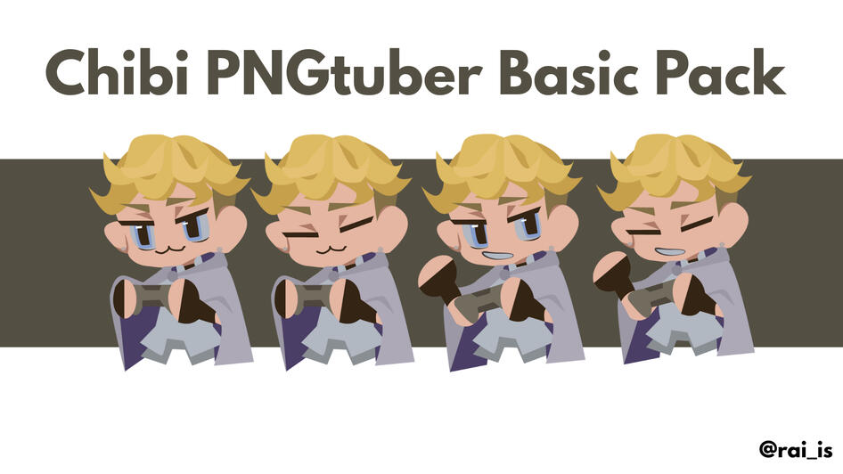 Basic Pack (4 states): Open Eye, Closed Eye, Open Mouth Open Eye, Open Mouth Closed Eye)