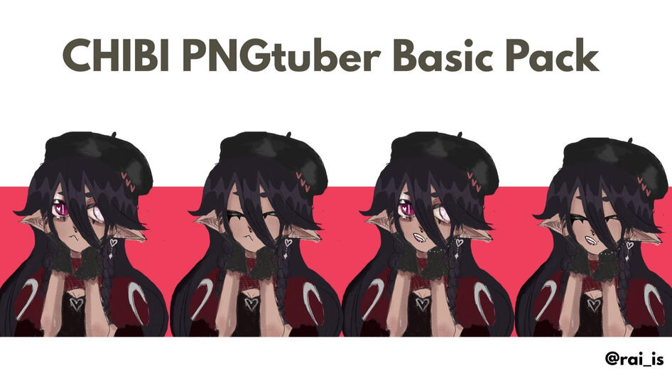 Basic Pack (4 states): Open Eye, Closed Eye, Open Mouth Open Eye, Open Mouth Closed Eye)